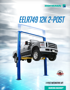 EELR749 12k Two-Post Automotive Lift brochure